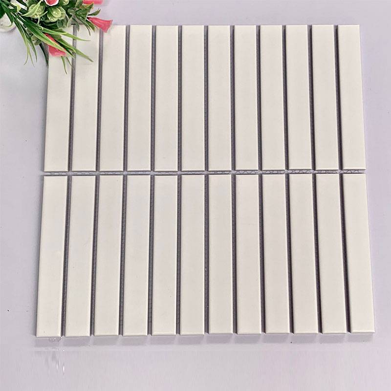 Gạch Mosaic que trắng mã 2201