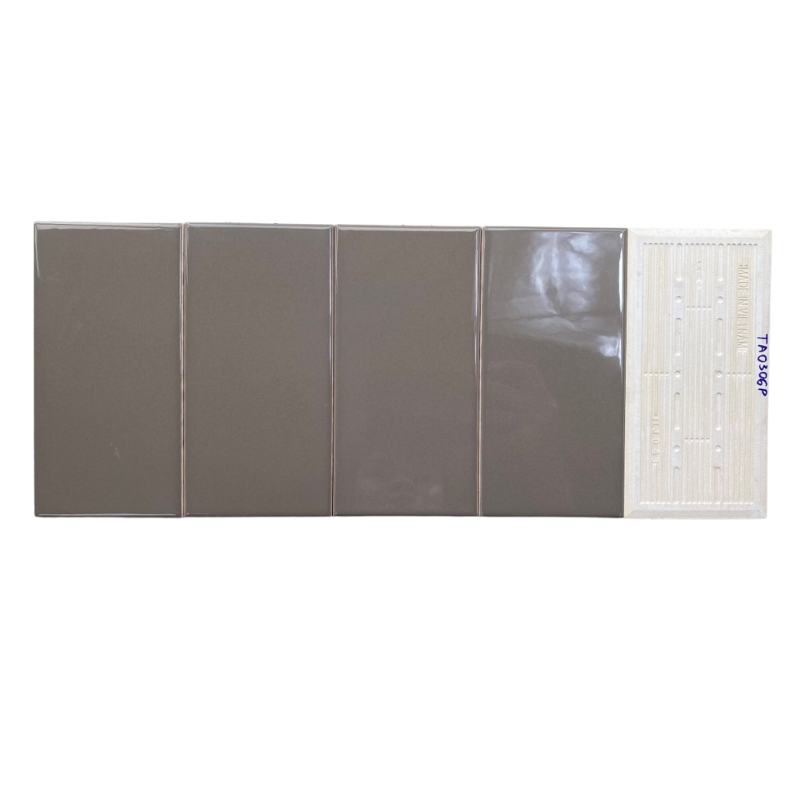 Gạch thẻ xương bóng phẳng KT 75x150mm TA0306P