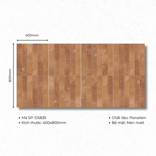 [DS835] Gạch ốp lát 400x800 mã DS835(1thùng/1.92m2/6v/36,5kg)
