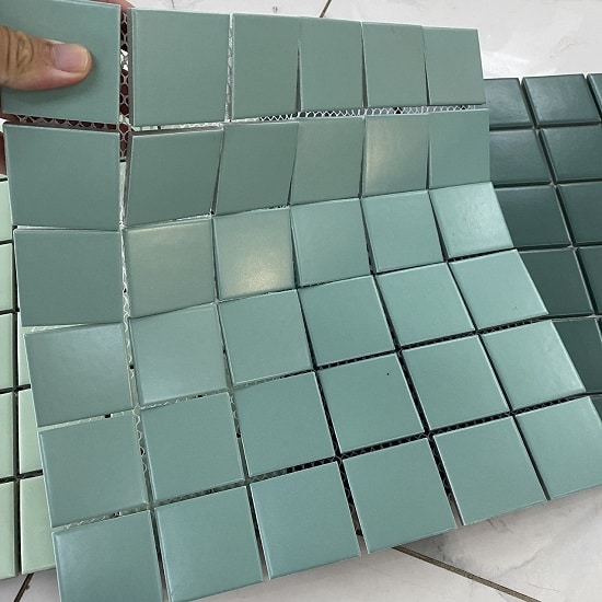 Gạch Mosaic xanh mint 100x100mm Y97805