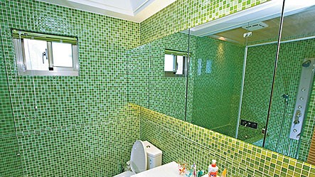 Gạch mosaic thủy tinh màu xanh lá trộn 25x25mm MH 2589