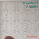 Đá mosaic vàng Nghệ An chíp lục giác bóng 53x53mm L53P002