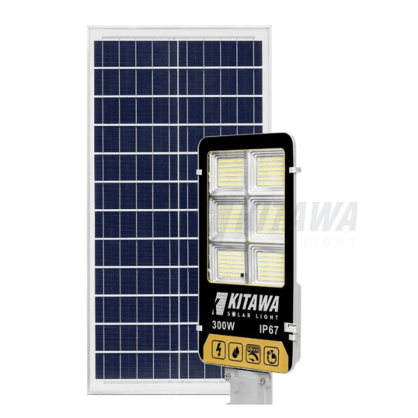 Đèn Đường Năng Lượng Mặt Trời KITAWA Solar Light 300W BC1300