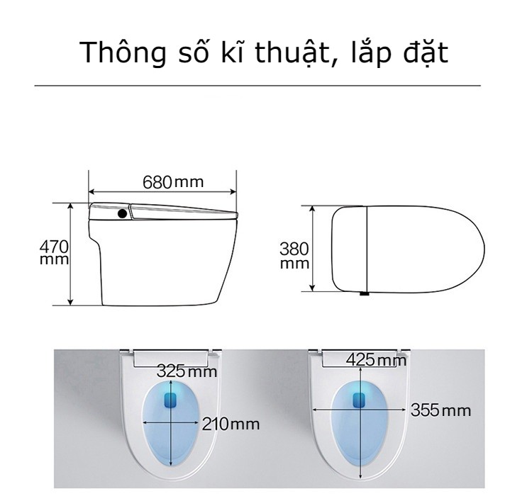 Bồn Cầu Thông Minh Kazoshi JB-771