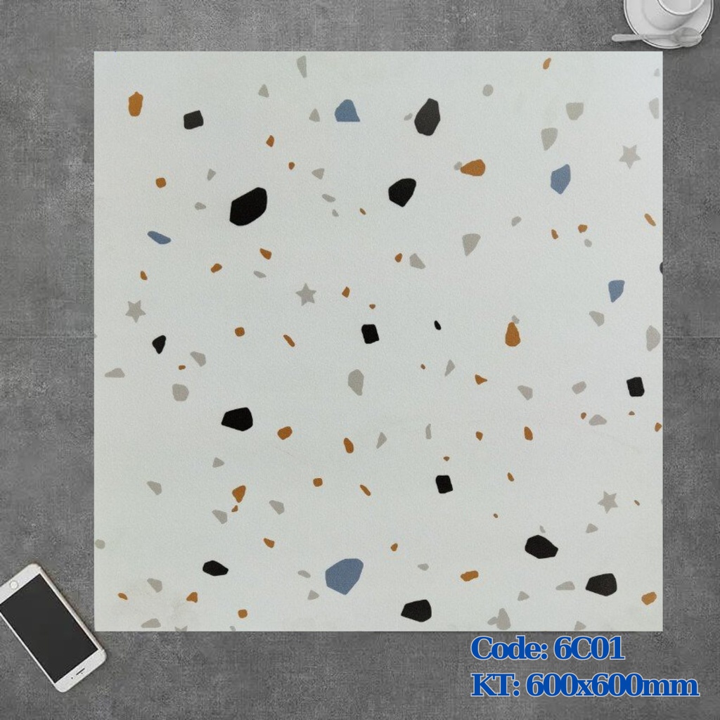 Gạch Terrazzo KT 600x600mm 6C01