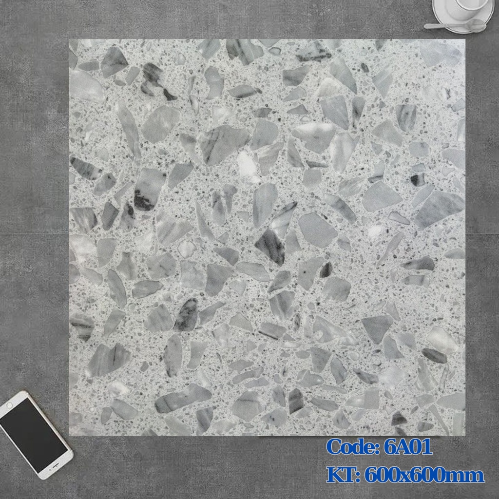 Gạch Terrazzo KT 600x600mm 6A01