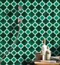 Gạch Mosaic bông hoa màu xanh lá 70x70mm AB08