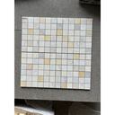 Đá mosaic vàng Nghệ An chíp vuông bóng 48x48mm 48PV002