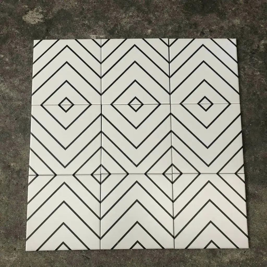 [DSC-GB20116] Gạch bông TQ, KT 200x200 mm, Xương Porcelain mặt mờ mã 20116 (GB20116)