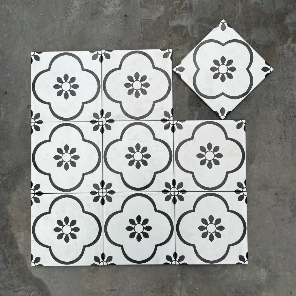 [DSC-F2086( DC236)] Gạch bông TQ, KT 200x200 mm, Xương Porcelain mặt mờ mã F2086 25v( DC236)