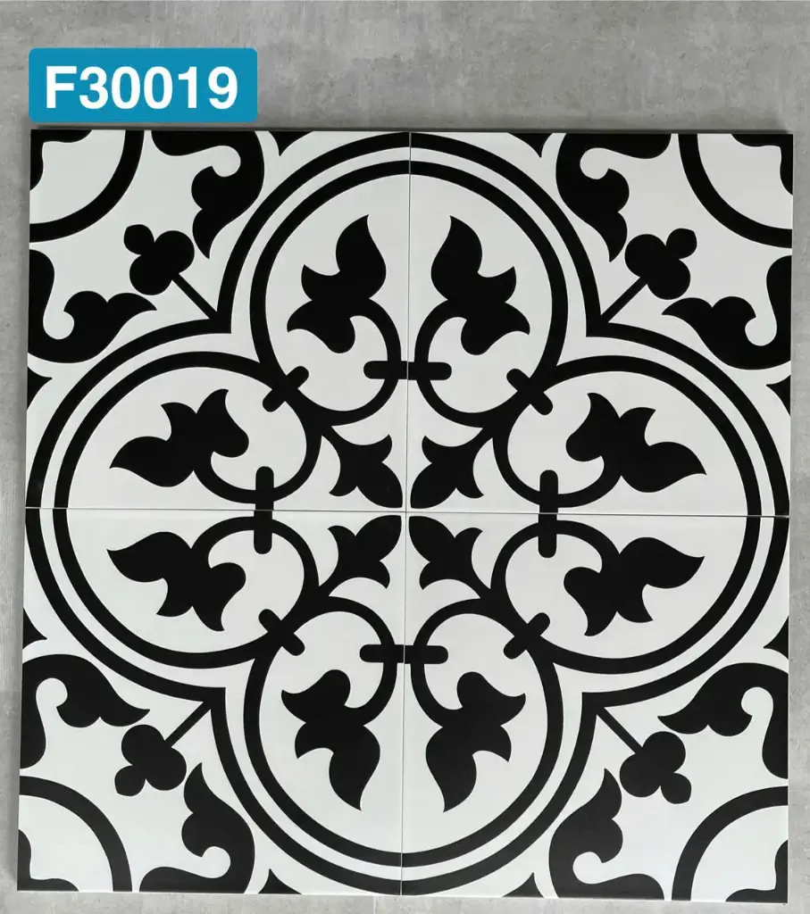 [DSC-GB_F30019] Gạch bông TQ, KT 300x300 mm, Xương Porcelain mặt mờ mã F30019 (1h/1m/11v)