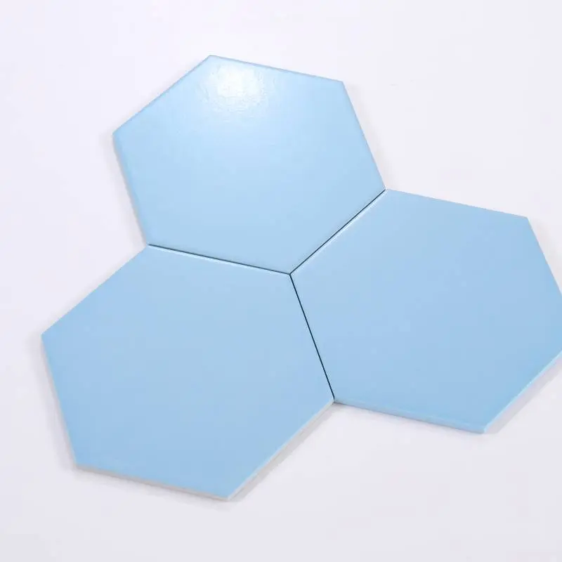 [DSC-M23204-A] Gạch Bông Lục Giác KT 230x200x115 mm Màu Xanh Xương porcelain mờ, mã M23204-A