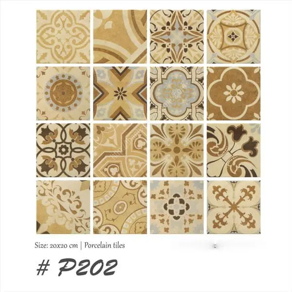 [DSC-P202] Gạch Bông Mix KT 200x200 mm mã P202