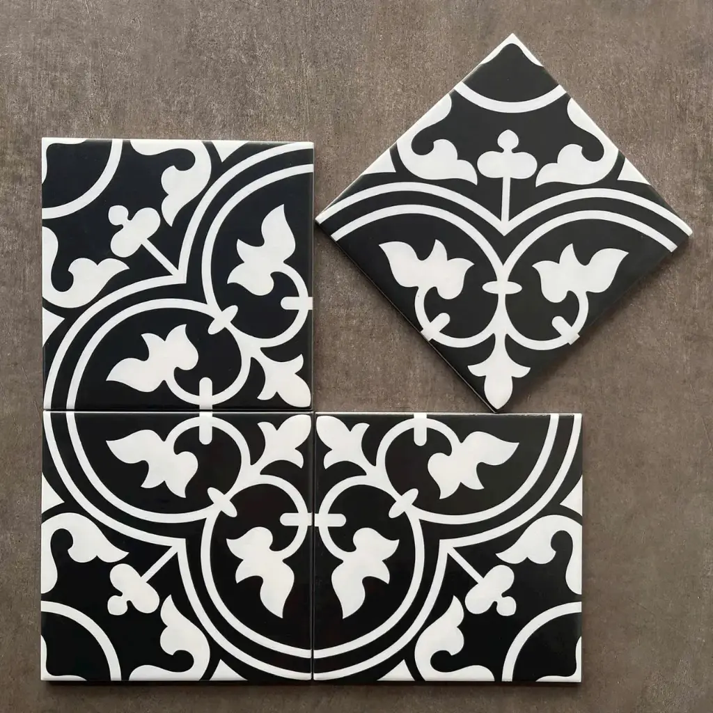 Gạch bông TQ, KT 200x200 mm, Xương Porcelain mặt mờ mã DS2907