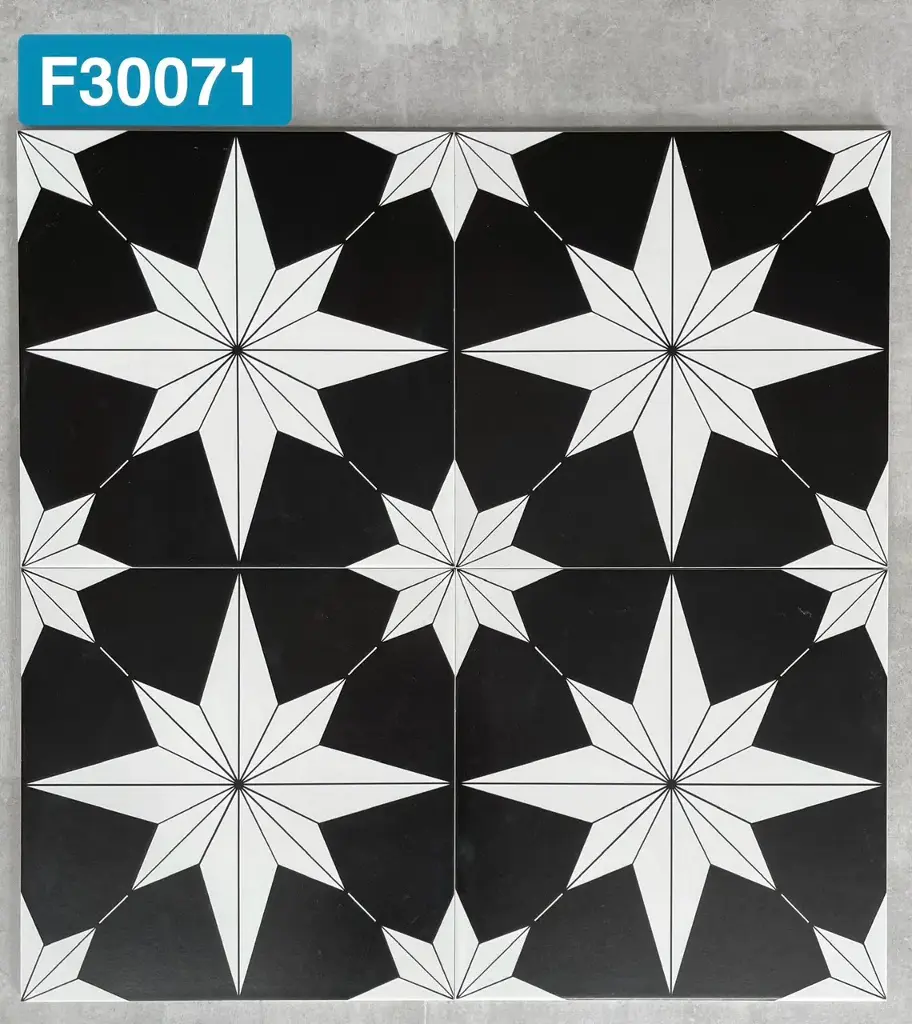 Gạch bông TQ, KT 300x300 mm, Xương Porcelain mặt mờ mã F30071 (GB30071)