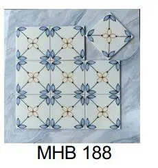 Gạch bông Trung Quốc, men mờ xương porcelain, KT 200x200 mm, MHB188 (1 hộp/25 viên/1m2)