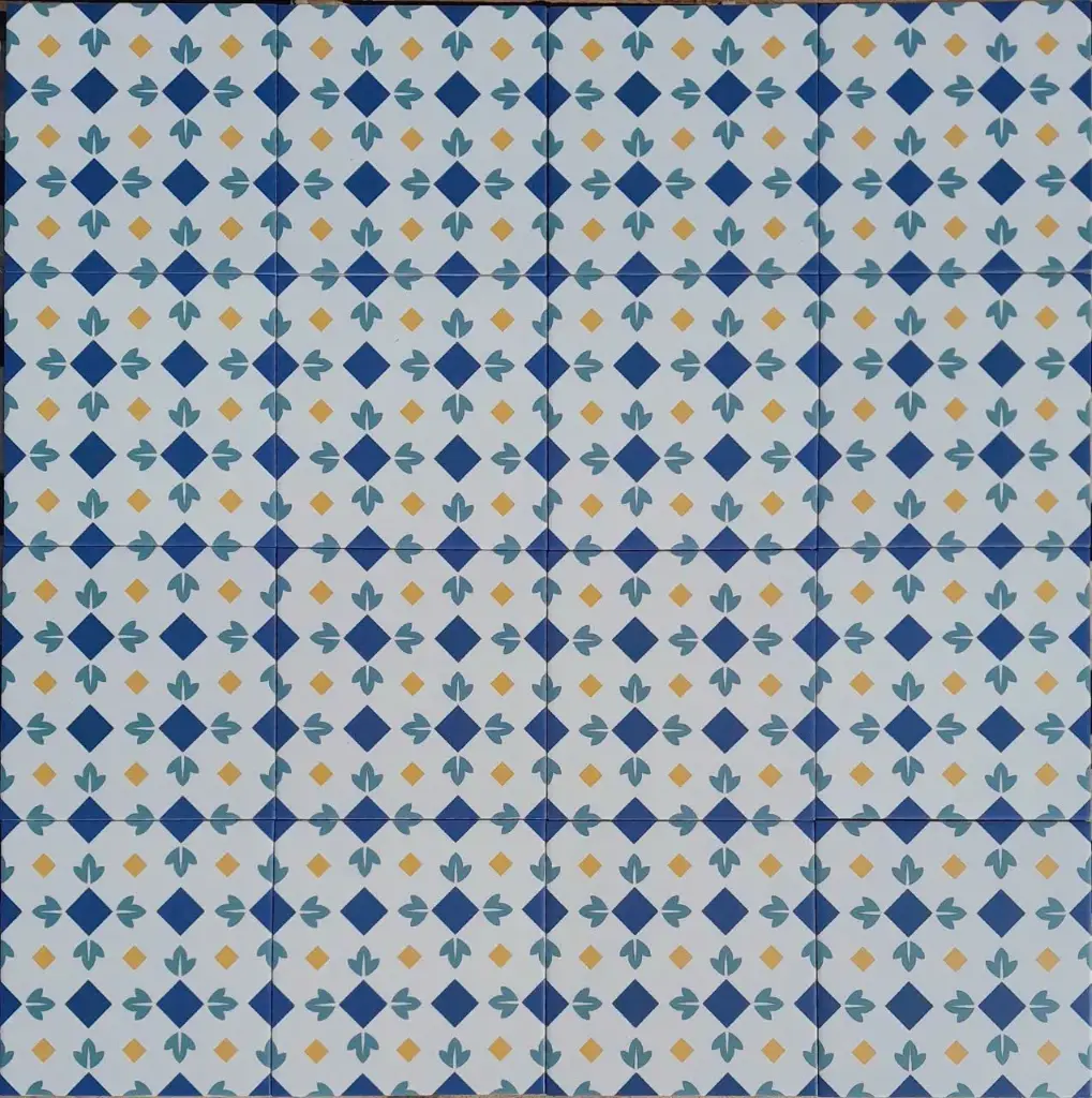 [DSC-BH105] Gạch bông men 200x200mm BH105