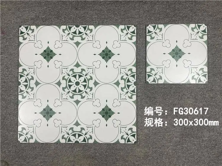 Gạch bông TQ, KT 300x300 mm, Xương Porcelain mã FG30617 (1h/1h/11v)