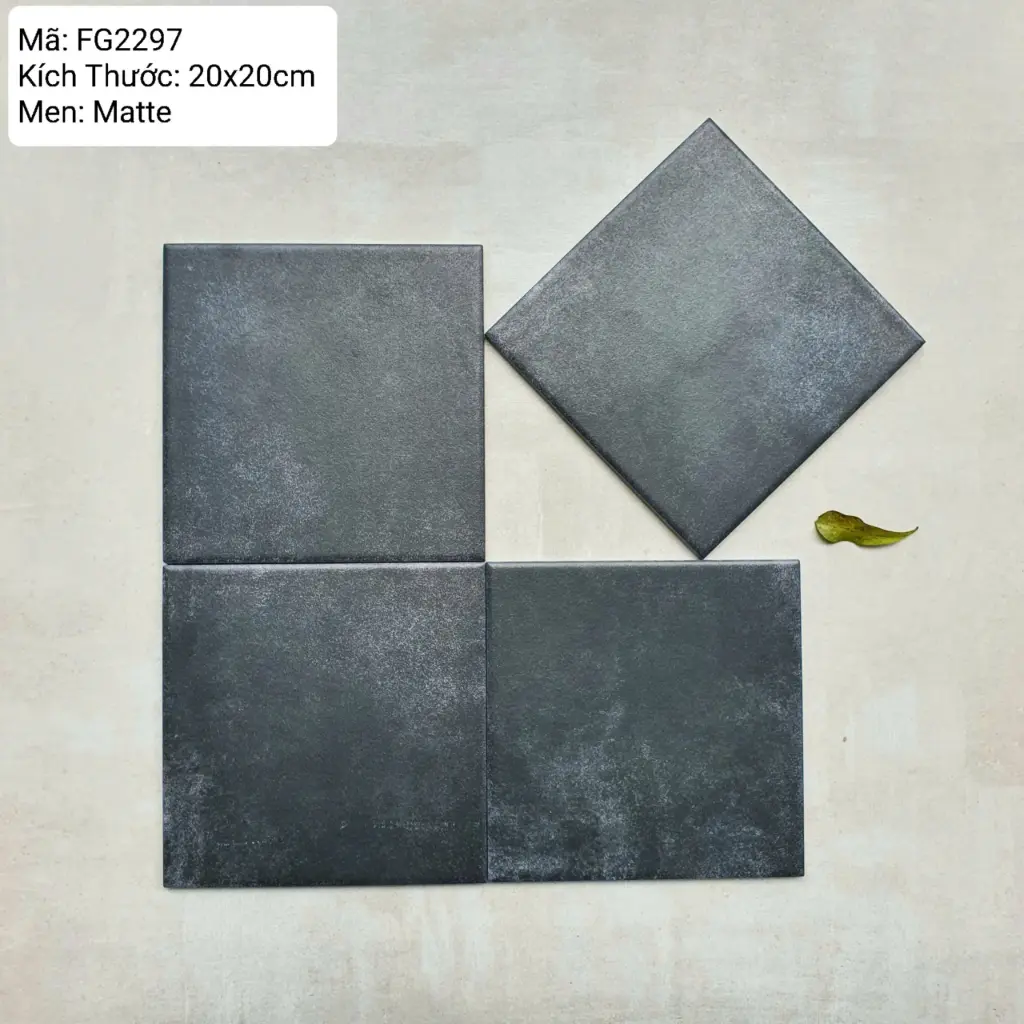 [FG2297] Gạch bông TQ, KT 200x200 mm, Xương Porcelain mặt mờ mã FG2297