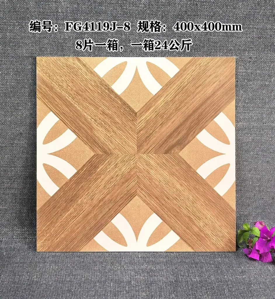 [FG4119J-8] Gạch bông TQ, KT 400x400 mm, Xương Porcelain mặt mờ mã FG4119J-8