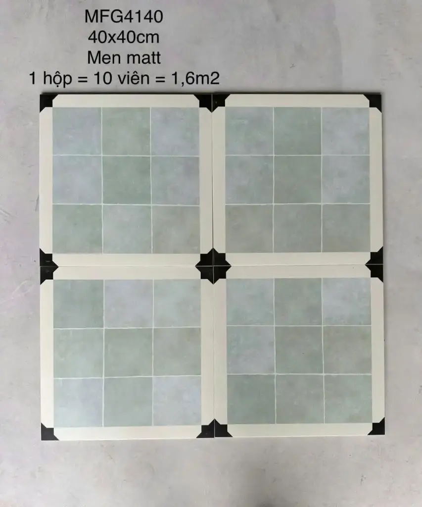 [DSC-MFG4140] Gạch bông men matt, KT 400x400mm, mã MFG4140 (10v/hộp/1.6m2)
