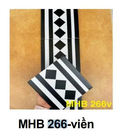 [DSC-MHB266] Gạch bông viền pocelain, KT 200x200mm, mã MHB266 (25v/thùng/1m2)