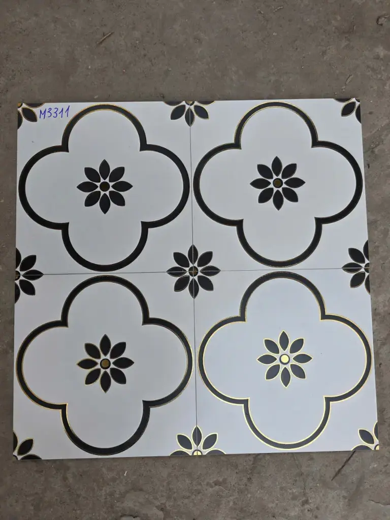 [DSC-M3311] Gạch bông khắc kim men nhám, KT 300x300mm, mã M3311 (11v/hộp/1m2)