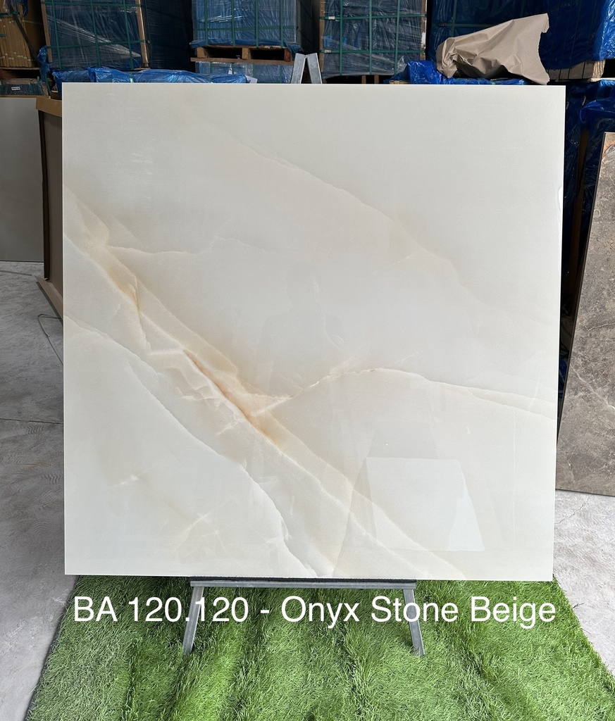 Gạch Ấn Độ 1200x1200mm Onyx Stone Beige