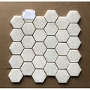 Đá mosaic vàng Nghệ An chíp lục giác bóng 53x53mm L53P002