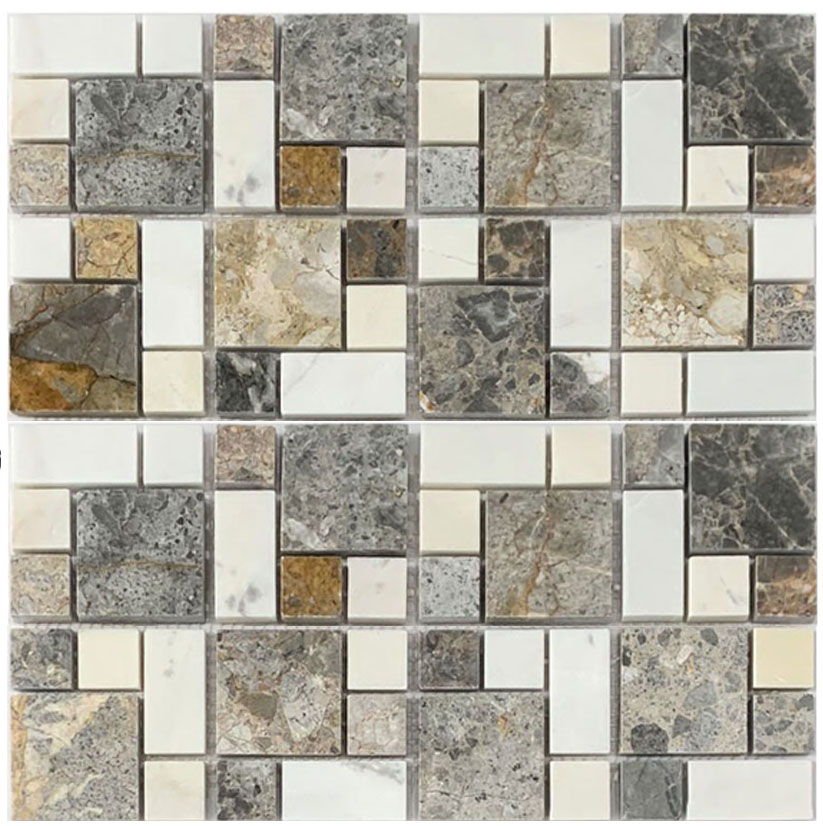 Đá mosaic trắng sữa 23x48mm M38P601