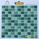 Gạch mosaic thủy tinh 25x25mm trộn màu MH 2533