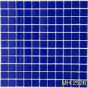 Gạch mosaic thủy tinh 25x25mm màu xanh đậm MH 2526