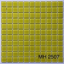 Gạch mosaic thủy tinh 25x25mm màu vàng MH 2507