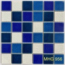 Gạch mosaic gốm men rạn 2 lớp 48x48mm phối màu MHG 956