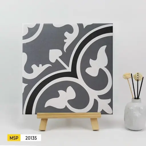 Gạch bông TQ, KT 200x200 mm, Xương Porcelain mặt mờ mã 20135 (GB20135)