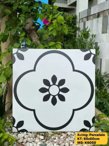 Bông xương porcelain KT 600x600mm mã 6050