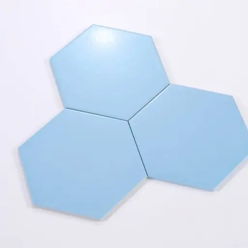 Gạch Bông Lục Giác KT 230x200x115 mm Màu Xanh Xương porcelain mờ, mã M23204-A