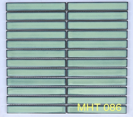 [MHT 086] Gạch mosaic que đủa xanh ngọc MHT 086