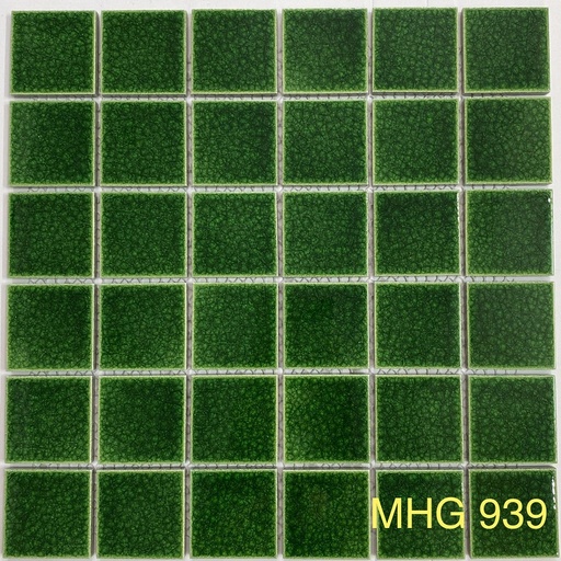 [MHG 939] Gạch Mosaic men rạn xanh lá mã MHG 939