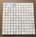 Đá mosaic trắng sữa chip vuông bóng 23x23mm 23PV001