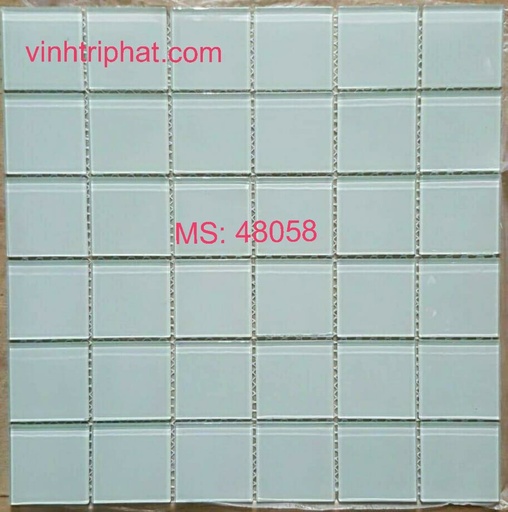 [48058] Gạch Mosaic thủy tinh 48x48mm mã 48058