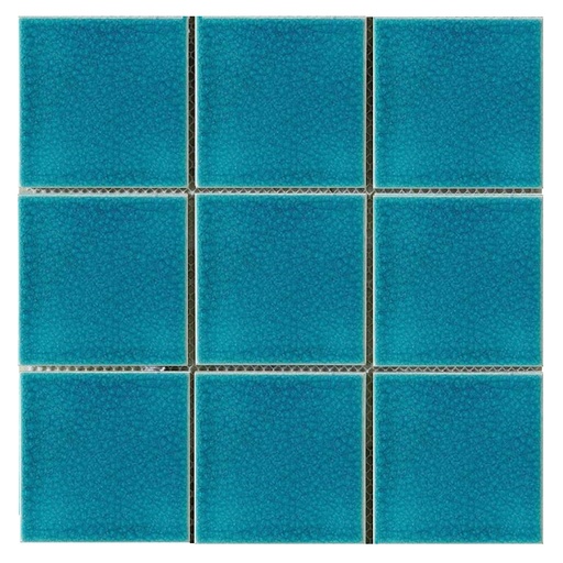 [XFB100031] Gạch mosaic 100x100mm xanh biển rạn ô vuông XFB100031