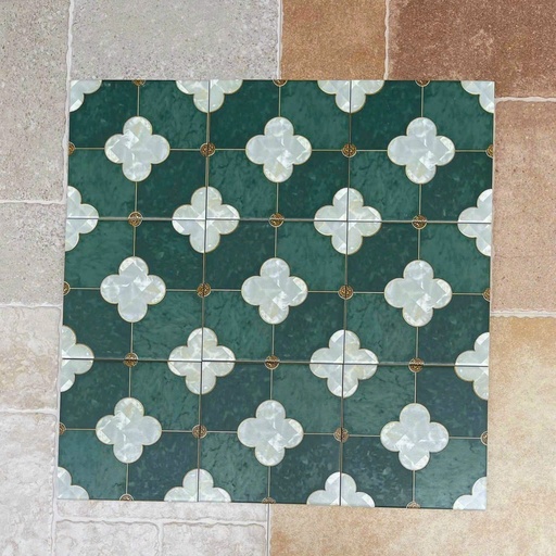 Gạch bông xanh 2149 KT 200x200mm