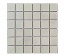 Gạch mosaic gốm men trơn 48x48mm màu trắng MHG 963