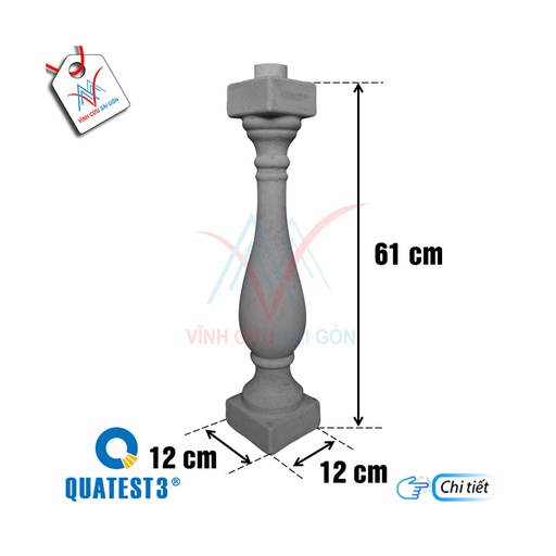 Lục bình 120x120x610mm CTLT 03H61