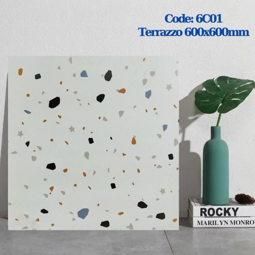 [6C01] Gạch Terrazzo KT 600x600mm 6C01