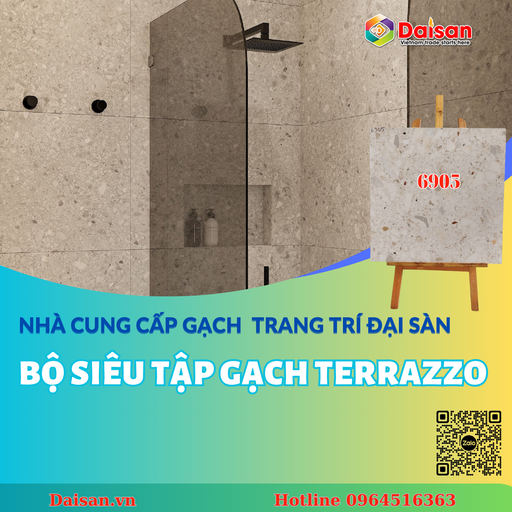 [6905] Gạch terrazzo 600x600 mã 6905