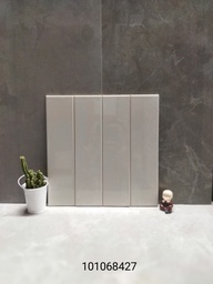 [101068427] Gạch thẻ 75x300mm xám bóng phẳng mã 68427